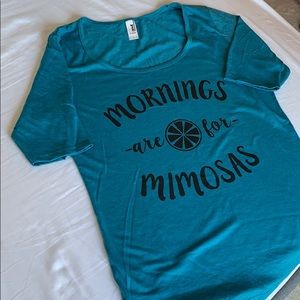 mornings are for mimosas! tshirt